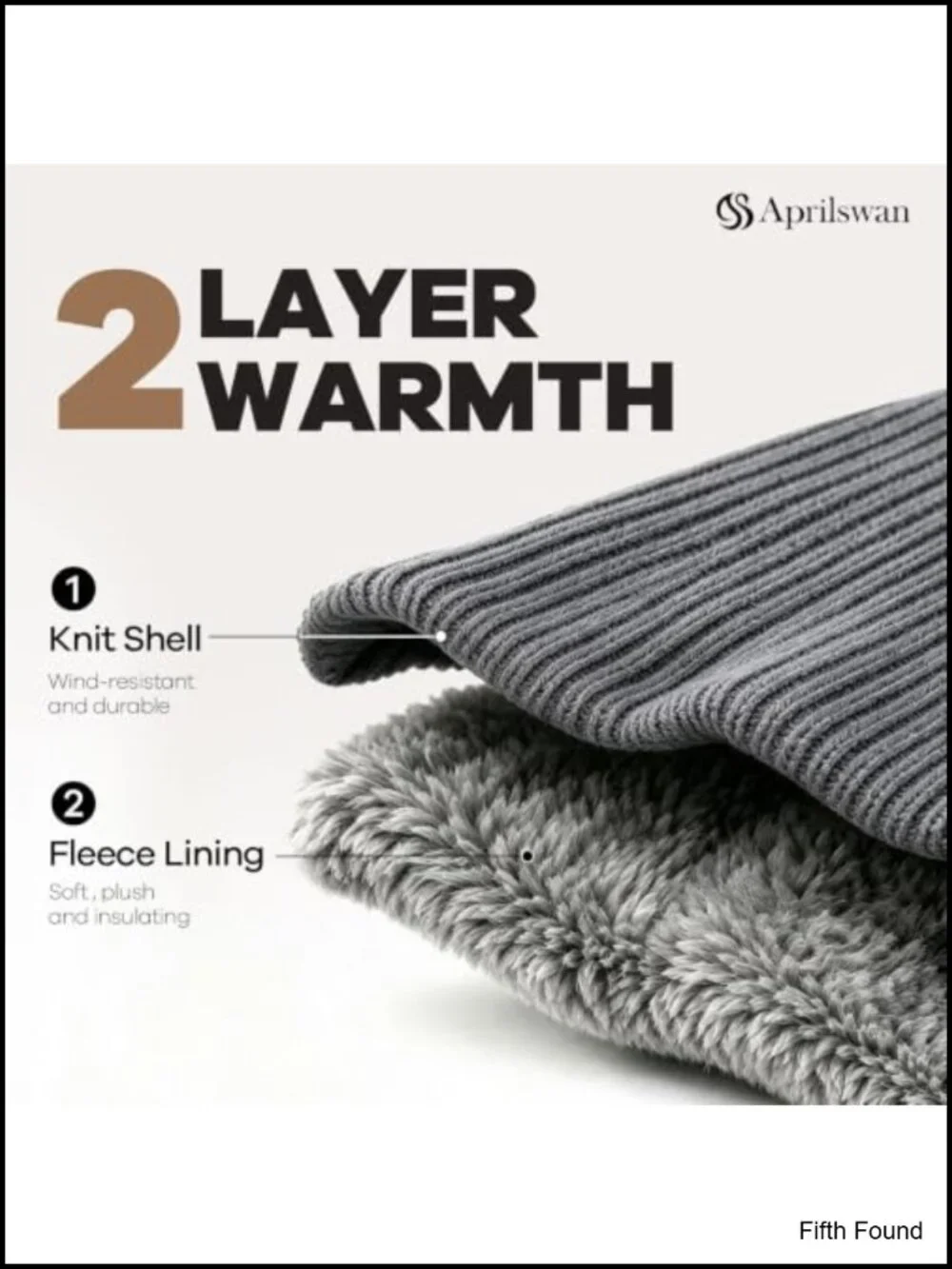 Knitted Neck Warmer Gaiter Acrylic Fleece Lined Winter Ski for Men Women